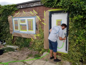 Spraying UPVC Windows York